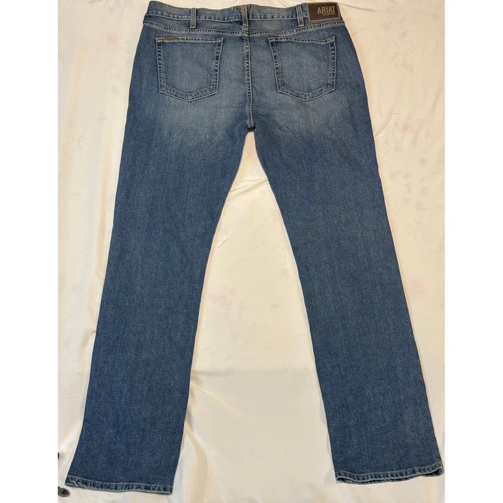 Ariat M7 Madera Slim Fit Straight Leg Jeans Mens 40x36 Blue Denim 10041093